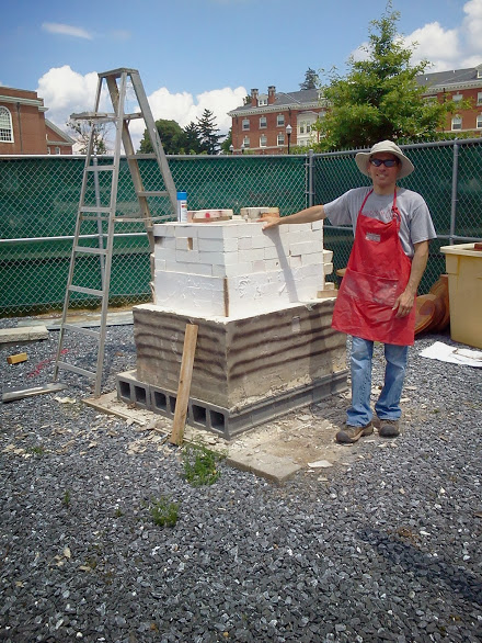 Kiln Construction in progress with Bradley B