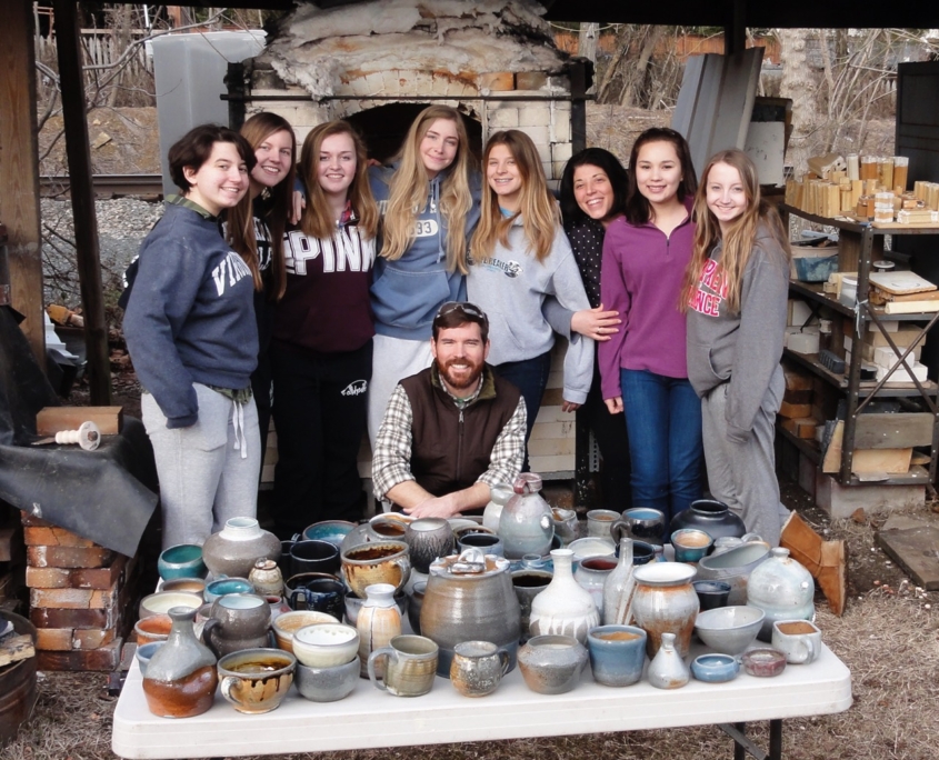 Bradley B with Kiln Workshop Students
